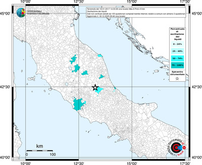 Mappa territorio comunale con almeno 3 questionari