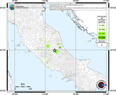 Mappa territorio comunale con almeno 3 questionari