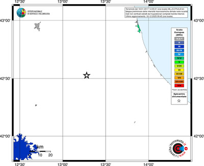 Mappa EMS - territori località