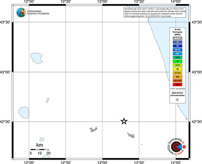 Mappa EMS - territori località