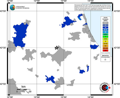 Mappa EMS - territori comuni