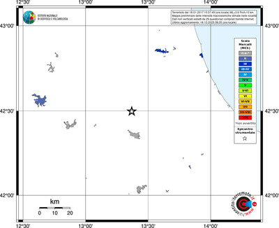 Mappa MCS - territori località