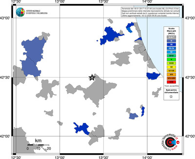 Mappa MCS - territori comuni
