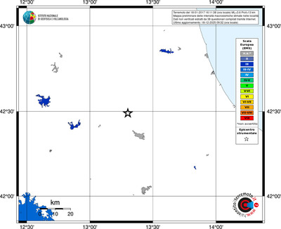 Mappa EMS - territori località