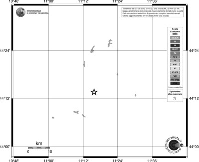 Mappa EMS - territori località