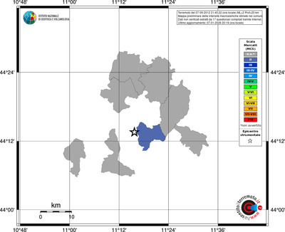 Mappa MCS - territori comuni