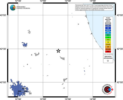 Mappa MCS - territori località