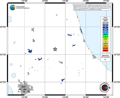 Mappa EMS - territori località