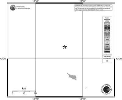 Mappa EMS - territori località