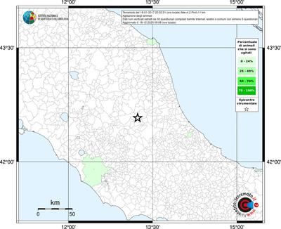 Mappa territorio comunale con almeno 3 questionari