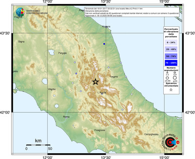 Mappa comuni con almeno 3 questionari