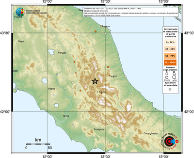 Mappa comuni con almeno 3 questionari