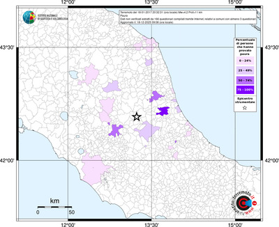 Mappa territorio comunale con almeno 3 questionari
