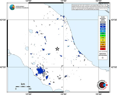 Mappa EMS - territori località