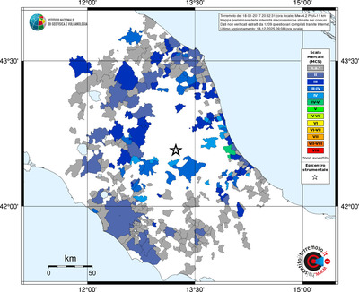 Mappa MCS - territori comuni