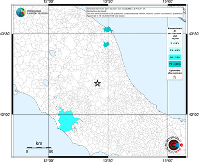 Mappa territorio comunale con almeno 3 questionari