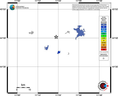 Mappa MCS - territori località