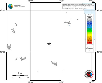 Mappa EMS - territori località