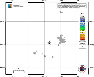 Mappa EMS - territori località