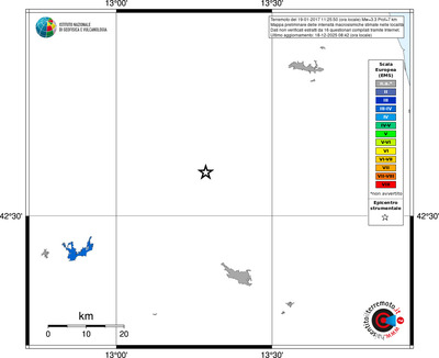 Mappa EMS - territori località