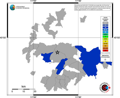Mappa EMS - territori comuni