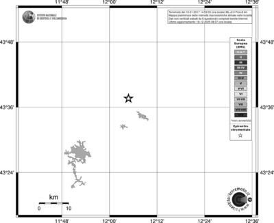 Mappa EMS - territori località