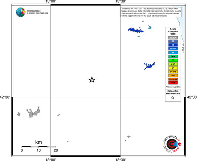 Mappa EMS - territori località