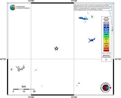 Mappa MCS - territori località