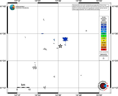 Mappa EMS - territori località
