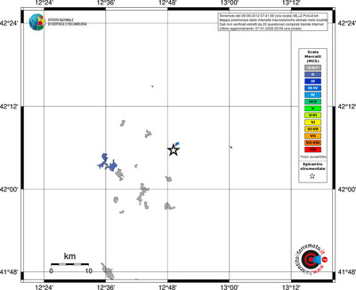 Mappa MCS - territori località