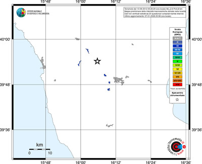 Mappa EMS - territori località