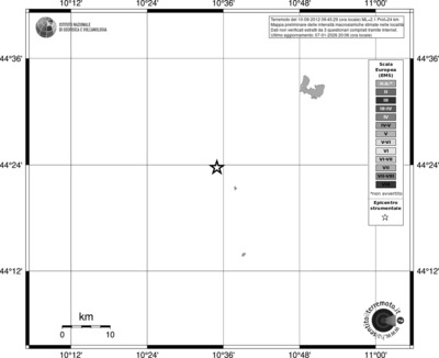 Mappa EMS - territori località