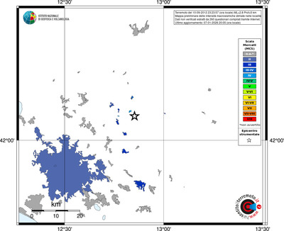 Mappa MCS - territori località