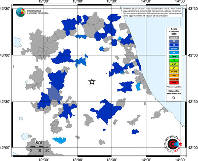 Mappa EMS - territori comuni