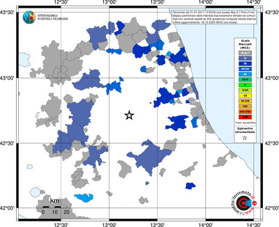 Mappa MCS - territori comuni