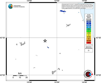 Mappa MCS - territori località