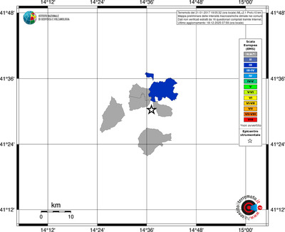 Mappa EMS - territori comuni