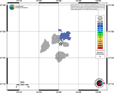 Mappa MCS - territori comuni