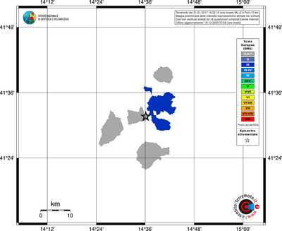 Mappa EMS - territori comuni