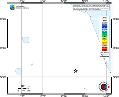 Mappa EMS - territori località