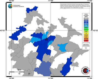 Mappa EMS - territori comuni