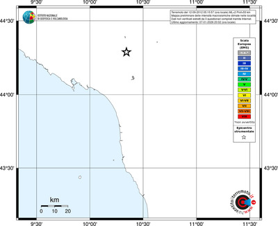 Mappa EMS - territori località