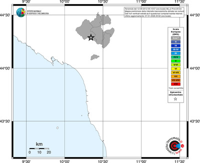 Mappa EMS - territori comuni