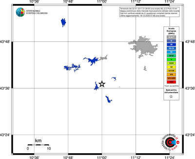 Mappa EMS - territori località