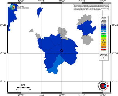 Mappa EMS - territori comuni