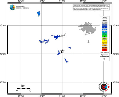 Mappa MCS - territori località