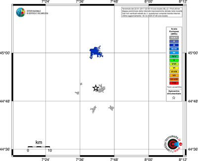 Mappa EMS - territori località