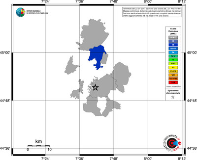 Mappa EMS - territori comuni