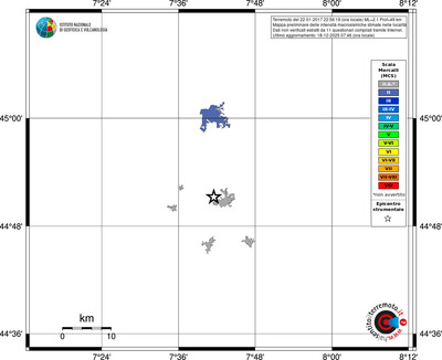 Mappa MCS - territori località