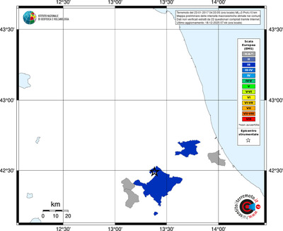 Mappa EMS - territori comuni